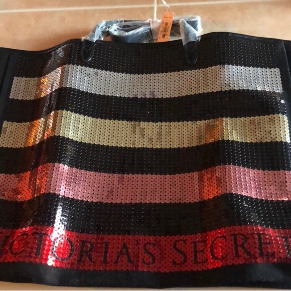 Victoria Secret sequined tote. - Picture 1 of 3